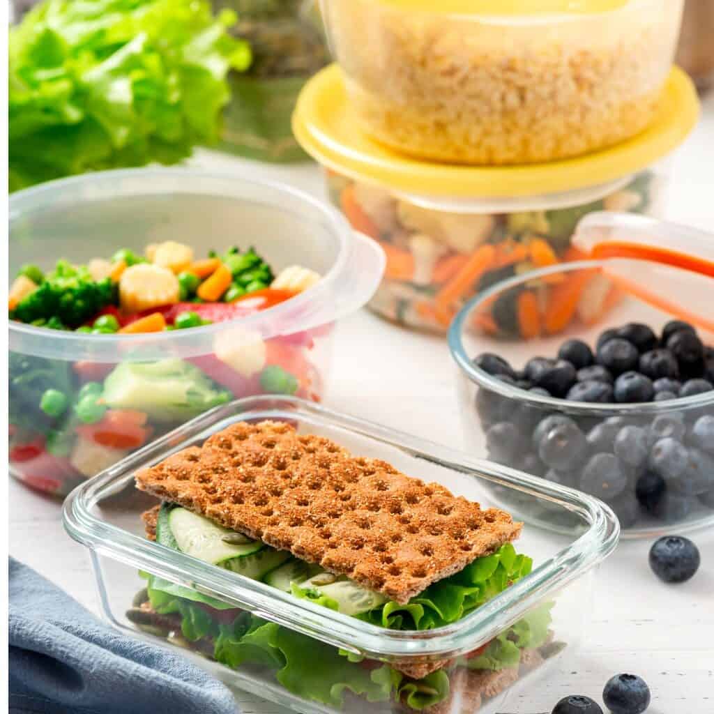 recommended storage containers in glass and plastic